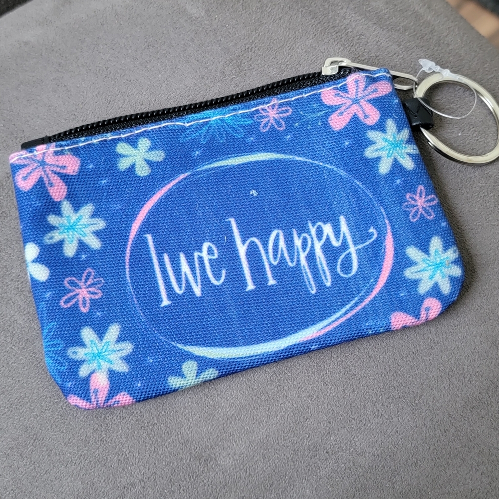 Live happy keychain
